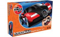 Quick Build auto J6020 - Bugatti Veyron - červená