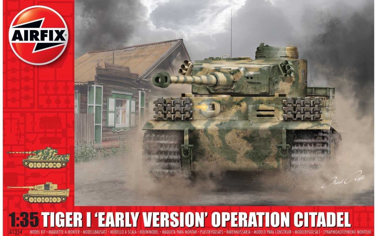 Classic Kit tank A1354 - Tiger-1 "Early Version - Operation Citadel" (1:35) Airfix