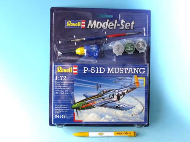 ModelSet letadlo 64148 - P-51D Mustang (1:72) Revell