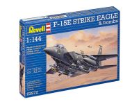 Plastic ModelKit letadlo 03972 - F-15E Strike Eagle & Bombs (1:144) Revell