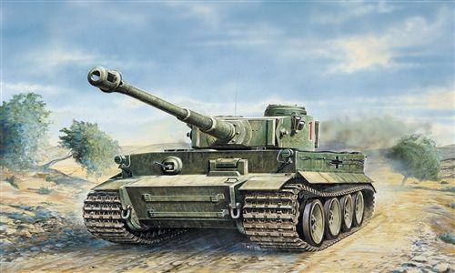 Model Kit military 0286 - TIGER I AUSF. E/H1 (1:35) Italeri