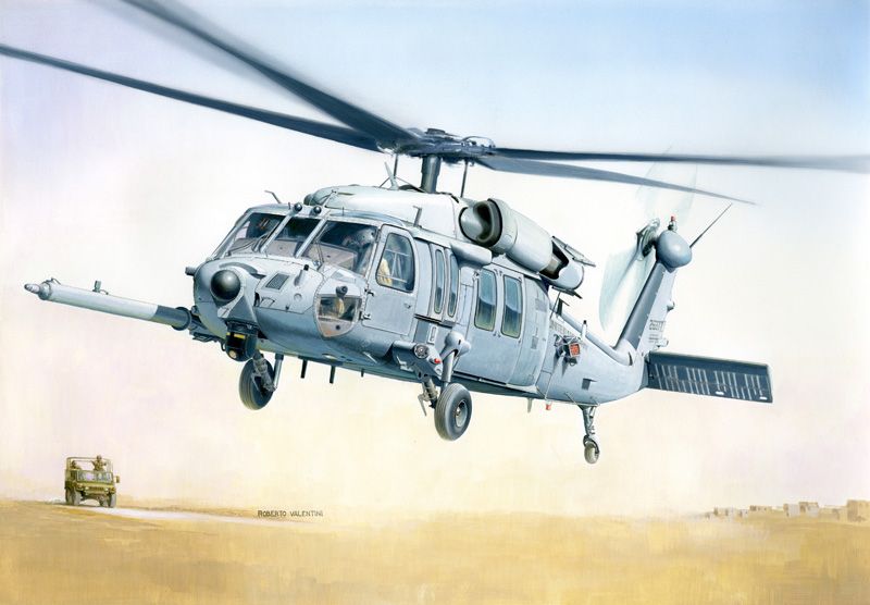 Model Kit vrtulník 2666 - MH-60K BLACKHAWK SOA (1:48) Italeri