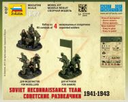 Wargames (WWII) figurky 6137 - Soviet Reconnaissance Team (1:72) Zvezda