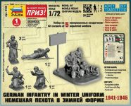 Wargames (WWII) figurky 6198 - German Infantry (Winter Uniform) (1:72) Zvezda