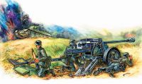 Wargames (WWII) military 6257 - Pak-40 (1:72) Zvezda