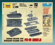 Wargames (WWII) tank 6151 - Pz-IV Ausf.D (1:100) Zvezda
