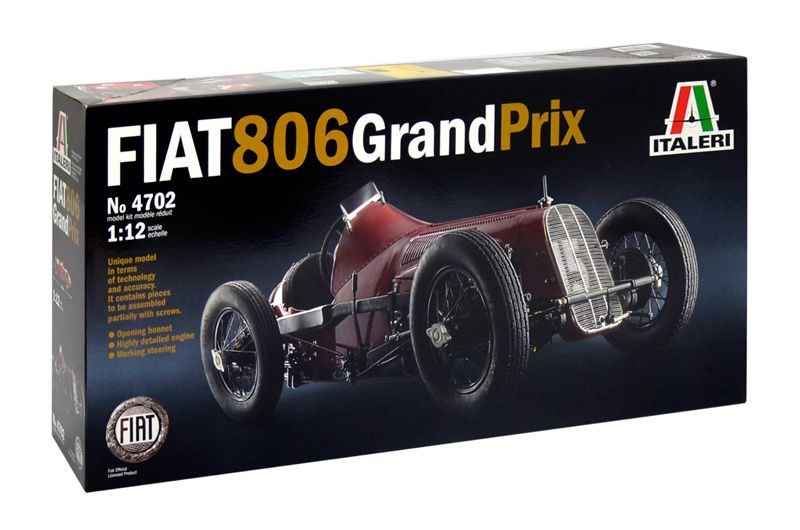 Model Kit auto 4702 - FIAT 806 GRAND PRIX (1:12) Italeri