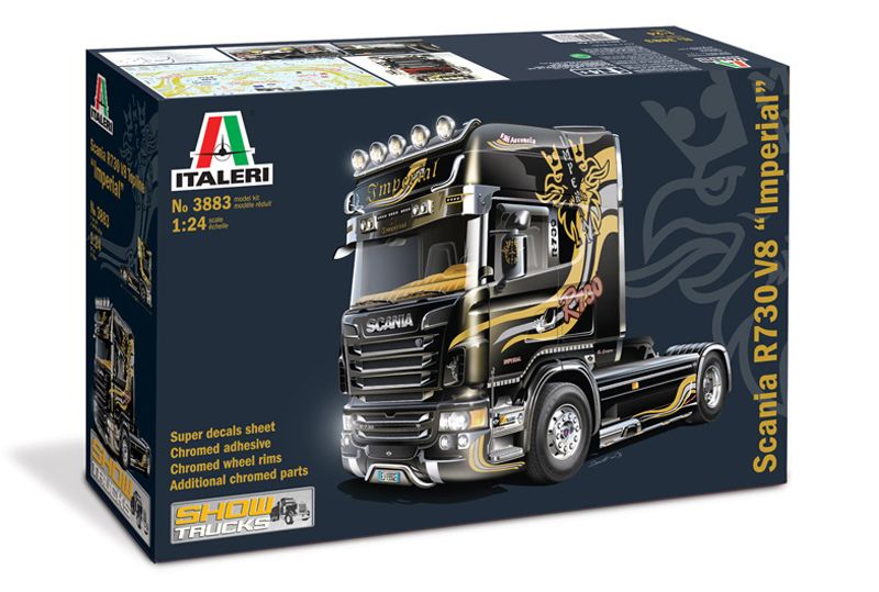 Model Kit truck 3883 - SCANIA R V8 TOPLINE " IMPERIAL" (1:24) Italeri