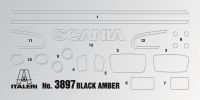 Model Kit truck 3897 - SCANIA R BLACK AMBER (1:24) Italeri