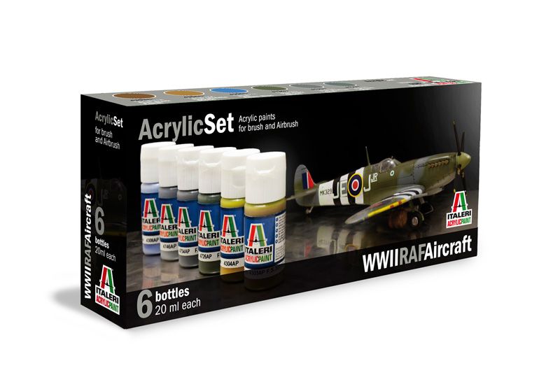 Sada akrylových barev 432AP - WWII RAF AIRCRAFT 6 ks Italeri
