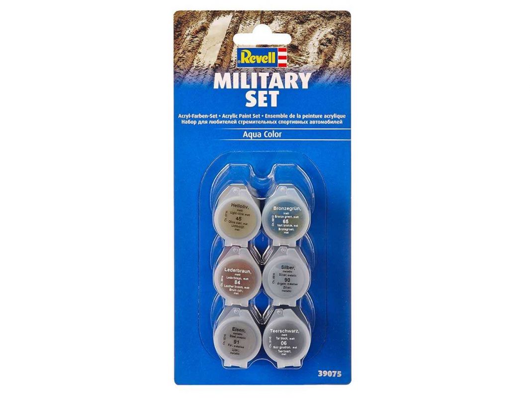 Sada barev Aqua Color 39075 - Military Set (6 x 5ml) Revell