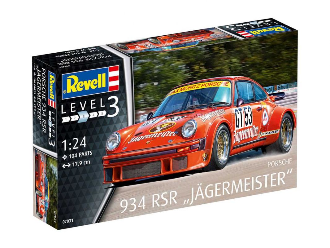 Plastic ModelKit auto 07031 - Porsche 934 RSR "Jägermeister" (1:24) Revell