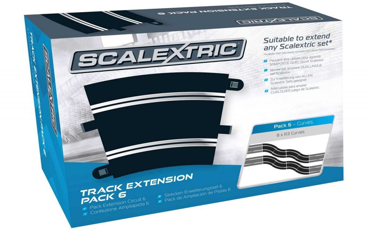 Rozšíření trati SCALEXTRIC C8555 - Track Extension Pack 6 - 8 X R3 Curves