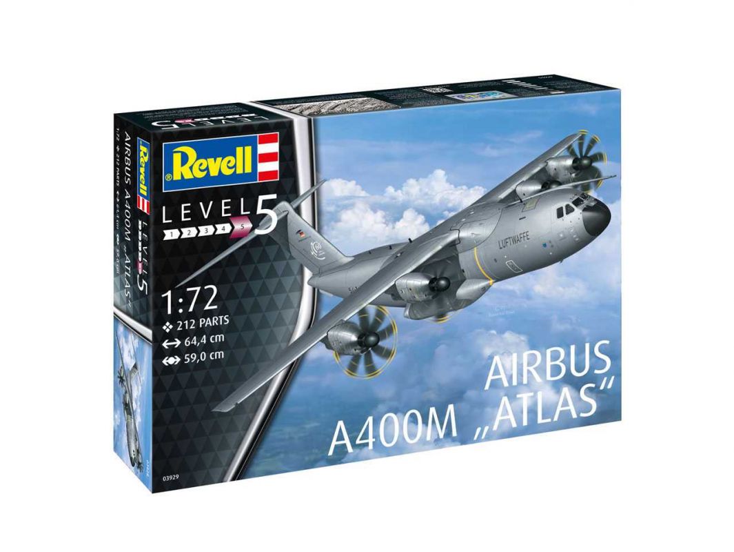 Plastic ModelKit letadlo 03929 - Airbus A400M ATLAS (1:72) Revell