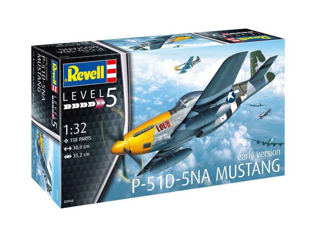 Plastic ModelKit letadlo 03944 - P-51D-5NA Mustang (1:32) Revell