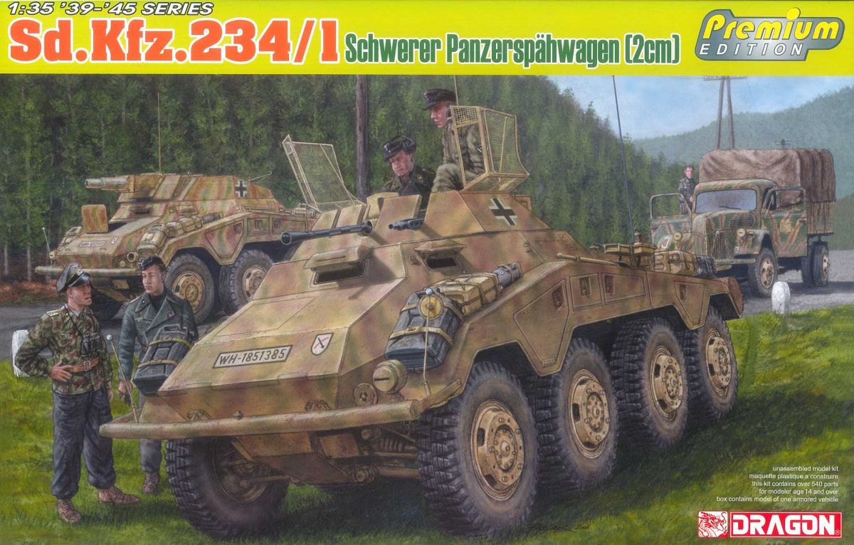 Model Kit military 6879 - Sd.Kfz.234/1 schwerer Panzerspähwagen (2cm) (1:35) Dragon