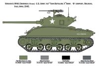 Model Kit tank 6568 - M4A1 Sherman with U.S. Infantry (1:35) Italeri