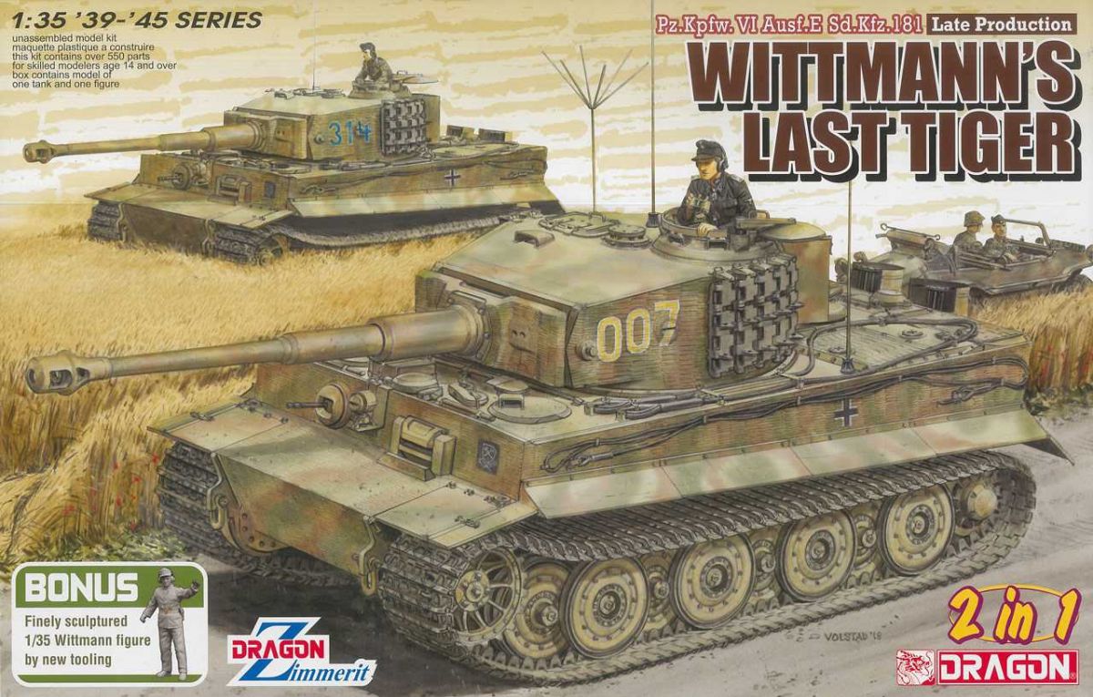 Model Kit tank 6800 - WHITMANN'S LAST TIGER (1:35) Dragon