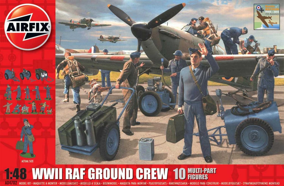 Classic Kit diorama A04702 - WWII RAF Ground Crew (1:48) - nová forma Airfix