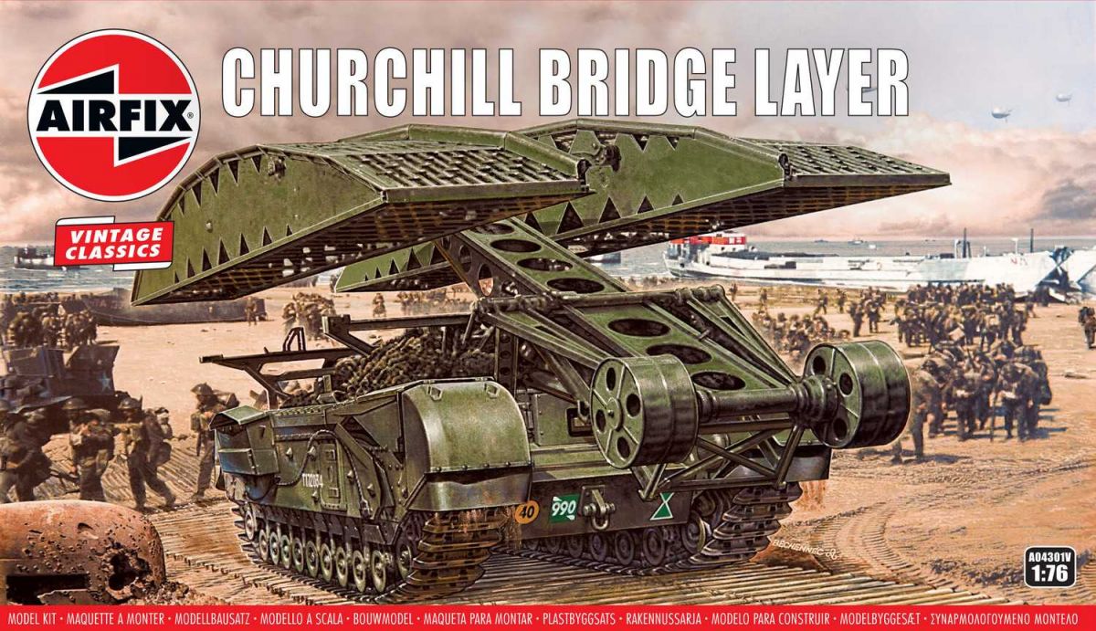 Classic Kit VINTAGE military A04301V - Churchill Bridge Layer (1:76) Airfix