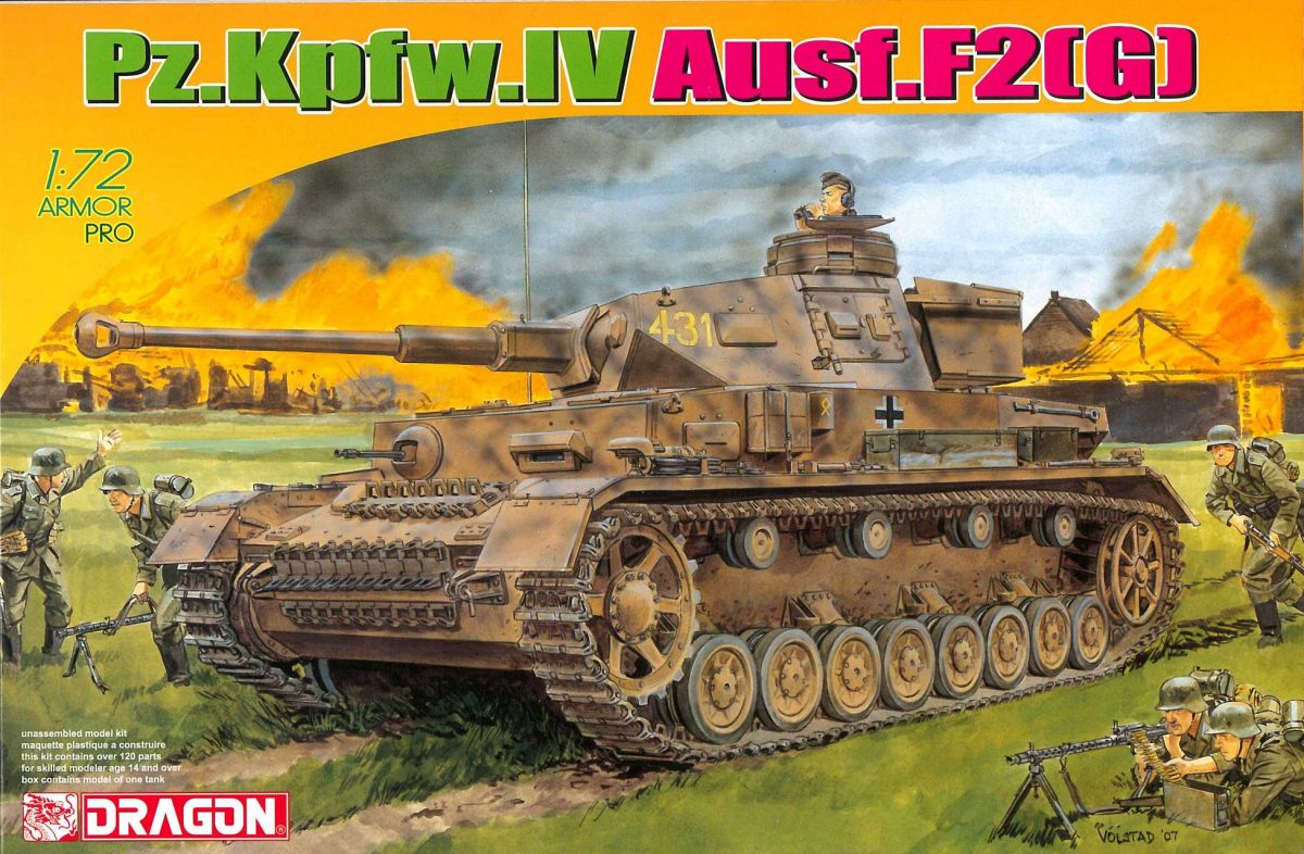 Model Kit tank 7359 - Pz.Kpfw.IV Ausf.F2(G) (1:72) Dragon