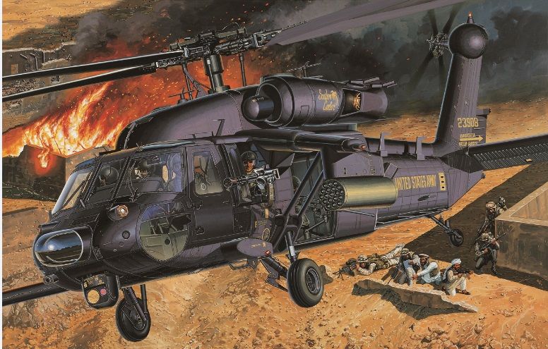 Model Kit vrtulník 12115 - AH-60L DAP (1:35) Academy