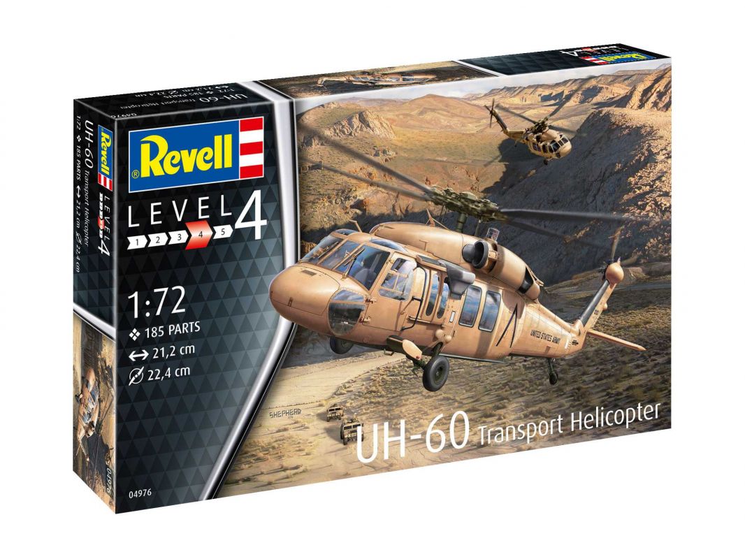 Plastic ModelKit vrtulník 04976 - UH-60 (1:72) Revell