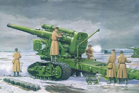 Soviet B-4 M1931 203mm Howitzer Trumpeter