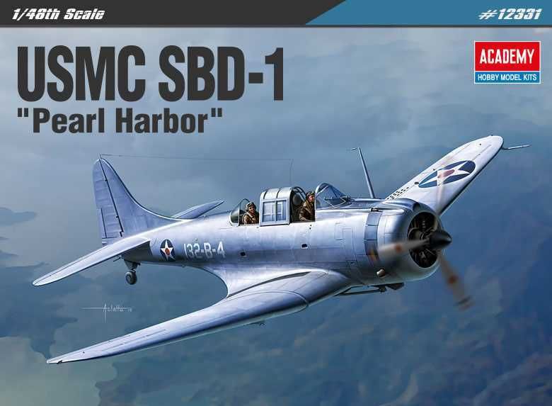 Model Kit letadlo 12331 - USMC SBD-1 "Pearl Harbor" (1:48) Academy