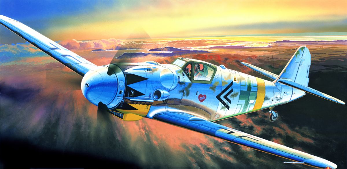 Model Kit letadlo 12454 - MESSERSCHMITT BF109G-14 (1:72) Academy