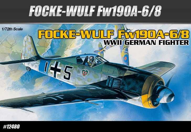 Model Kit letadlo 12480 - FOCKE-WULF FW190A-6/8 (1:72) Academy
