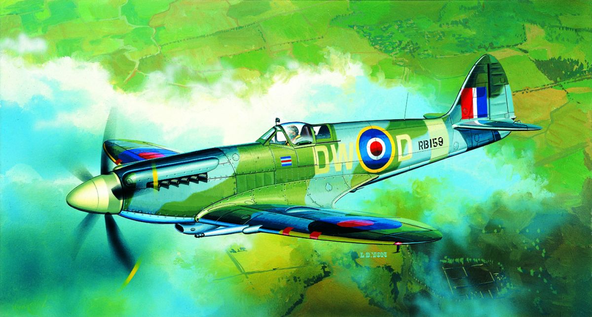 Model Kit letadlo 12484 - SPITFIRE MK.XIVC (1:72) Academy