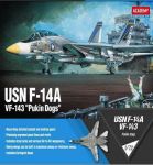 Model Kit letadlo 12563 - USN F-14A "VF-143 Pukin Dogs" (1:72)