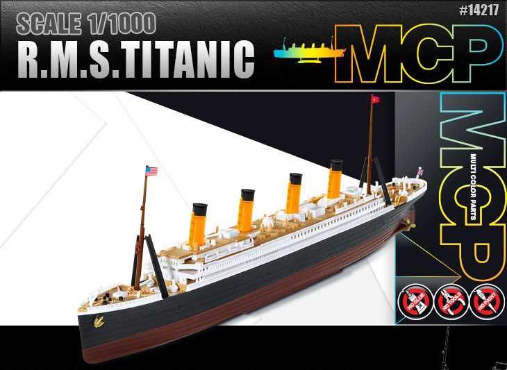 Model Kit loď 14217 - RMS TITANIC MCP (1:1000) Academy