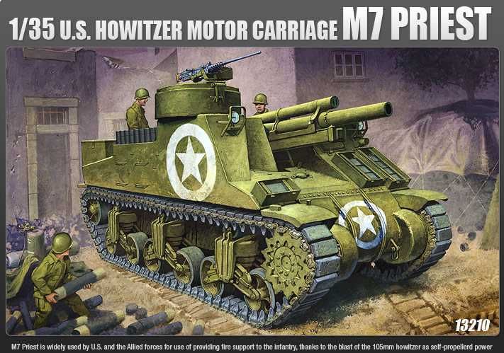 Model Kit military 13210 - M7 PRIEST (1:35) Academy