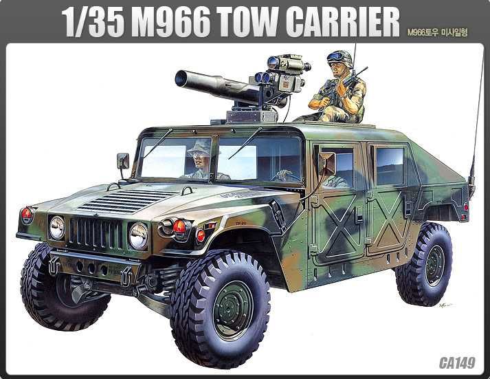 Model Kit military 13250 - M-966 HUMMER WITH TOW (1:35) Academy