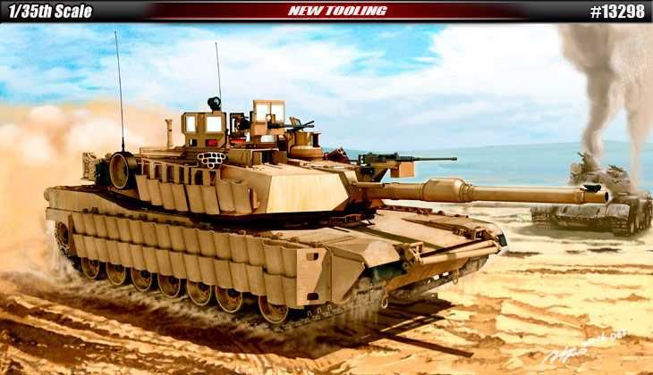 Model Kit tank 13298 - U.S. Army M1A2 TUSK II (1:35) Academy