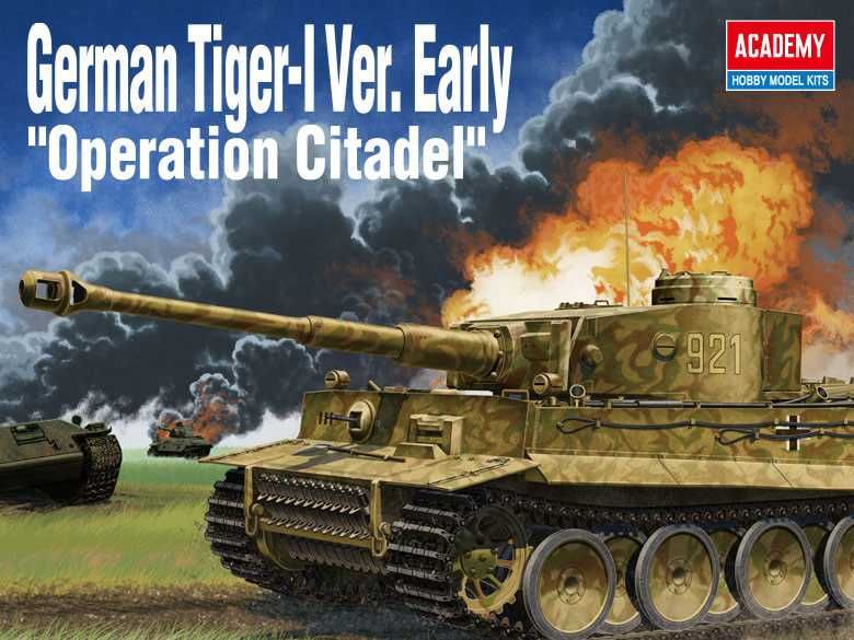 Model Kit tank 13509 - German Tiger-I Ver. EARLY "Operation Citadel" (1:35) Academy