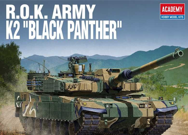 Model Kit tank 13511 - ROK ARMY K2 BLACK PANTHER (1:35) Academy
