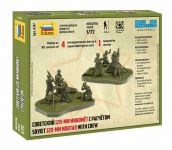 Wargames (WWII) figurky 6147 - Soviet 120mm Mortar w/Crew (1:72) Zvezda