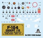 Model Kit kokpit 2991 - F-104 G STARFIGHTER COCKPIT (1:12) Italeri