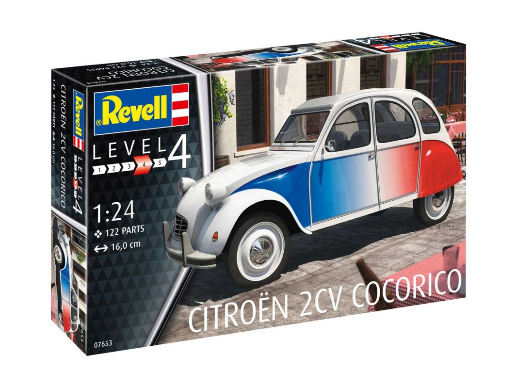 Plastic ModelKit auto 07653 - Citroen 2 CV "Cocorico" (1:24) Revell