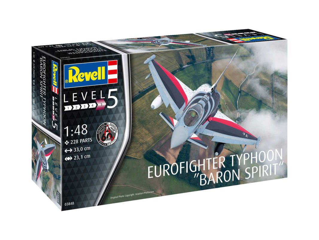 Plastic ModelKit letadlo 03848 - Eurofighter Typhoon "BARON SPIRIT" (1:48) Revell