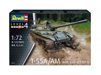 Plastic ModelKit tank 03328 - T-55A/AM with KMT-6/EMT-5 (1:72) Revell