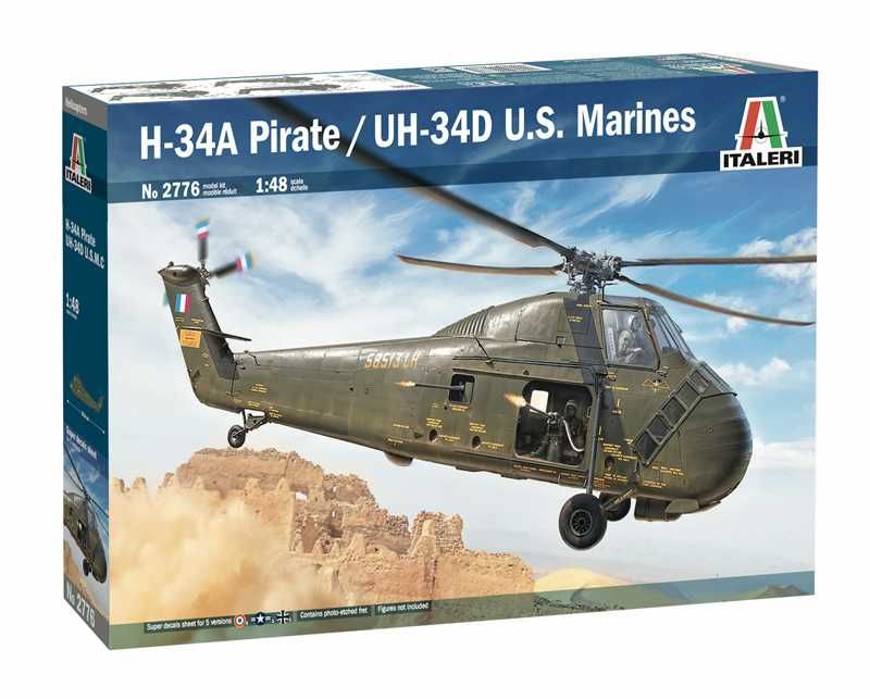 Model Kit vrtulník 2776 - H-34A Pirate /UH-34D U.S. Marines (1:48) Italeri