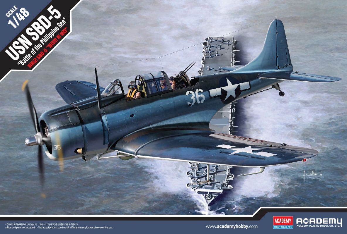 Model Kit letadlo 12329 - USN SBD-5 "Battle of the Philippine Sea" (1:48) Academy