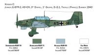 Model Kit letadlo 2807 - Ju-87B Stuka - Battle of Britain 80th Anniversary (1:48) Italeri