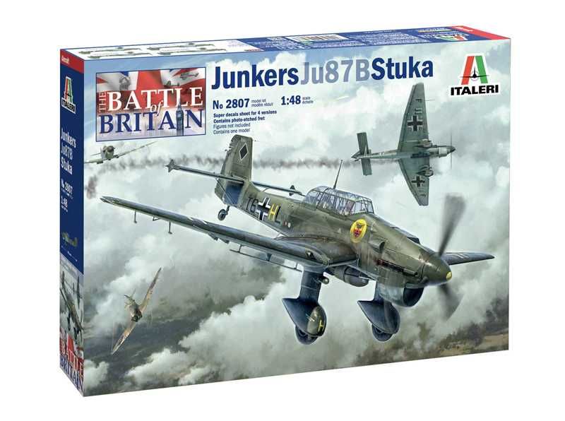 Model Kit letadlo 2807 - Ju-87B Stuka - Battle of Britain 80th Anniversary (1:48) Italeri