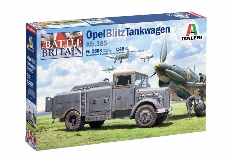 Model Kit military 2808 - Opel Blitz Tankwagen Kfz. 385 - Battle of Britain 80th Anniversary (1:48) Italeri