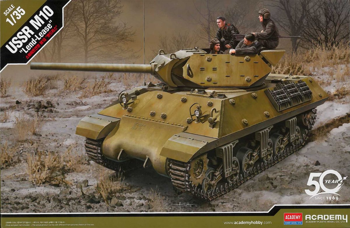Model Kit tank 13521 - USSR M10 "Lend-Lease" (1:35) Academy